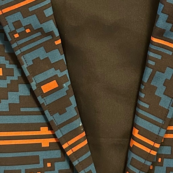 Jenni Kayne Silk Marine Pocket Blazer Aztec Print - Picture 9 of 9